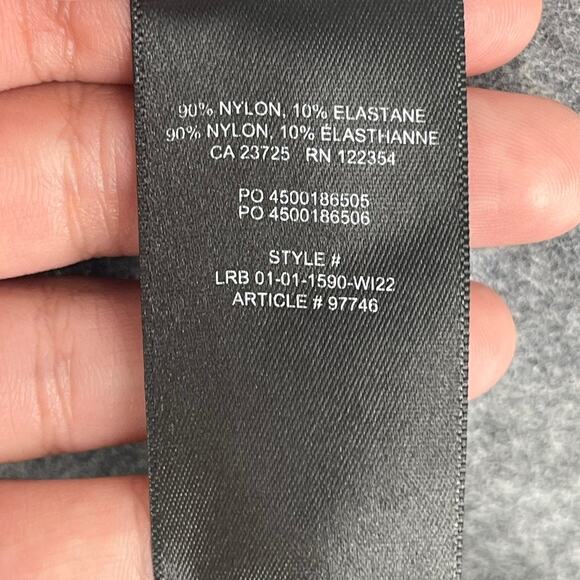 Aritzia Babaton Bodysuit Ribbed Black Long Sleeve Large Basic Layering - Picture 5 of 5